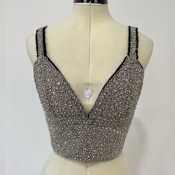 Alice and Olivia Carli Embellished Bra Top - Picture 4 of 11